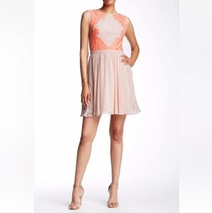 TED BAKER VEMBER LACE COLORBLOCK DRESS - size 3 or (6-8 US)